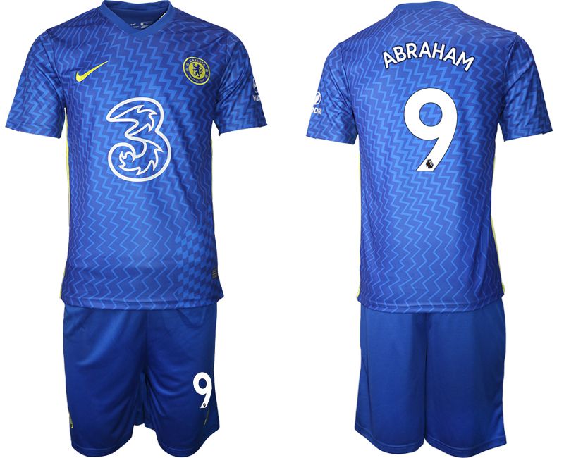 Men 2021-2022 Club Chelsea FC home blue #9 Nike Soccer Jersey->customized soccer jersey->Custom Jersey
